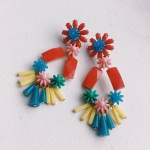 J Crew colorful drop earrings